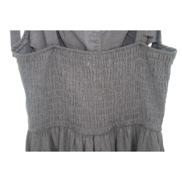 LC Lauren Conrad Womens Black Midi Dress Shoulder Straps Padded Bra Small NWT - Picture 6 of 9